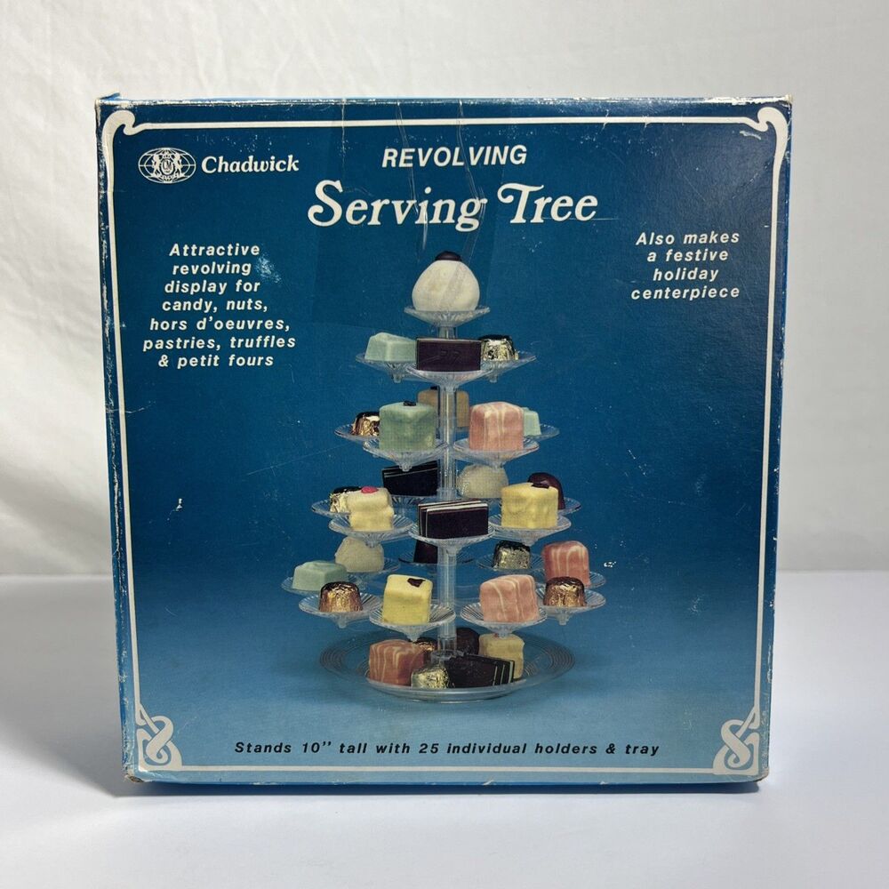 Chadwick - Revolving Serving Tree - Vintage High Tea or BonBon Server - In Box